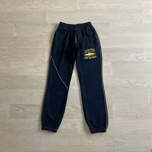 CORTEIZ Alcatraz Jogging Pants - Black/Yellow