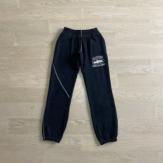 CORTEIZ Alcatraz Jogging Pants - Black/White