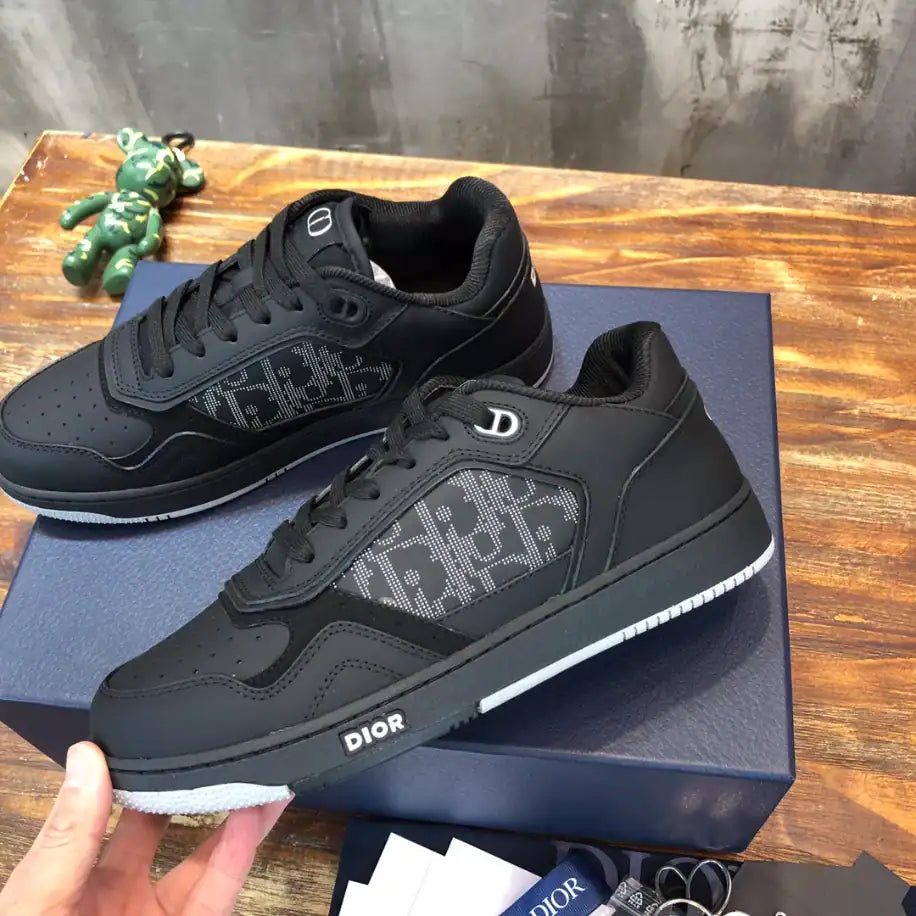 Dior B27 Low-Top Sneakers - Black/Black