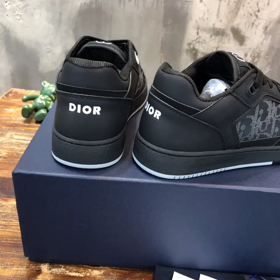 Dior B27 Low-Top Sneakers - Black/Black