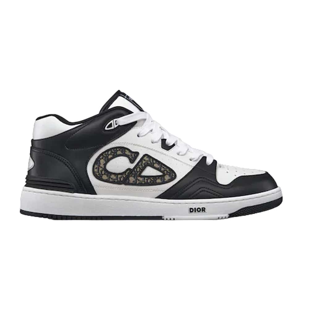 Dior B57 Mid-Top Sneakers - White/Black