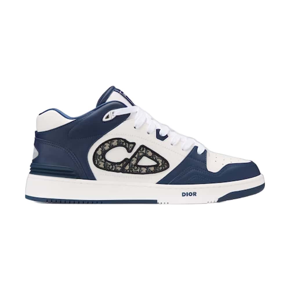 Dior B57 Mid-Top Sneakers - White/Navy