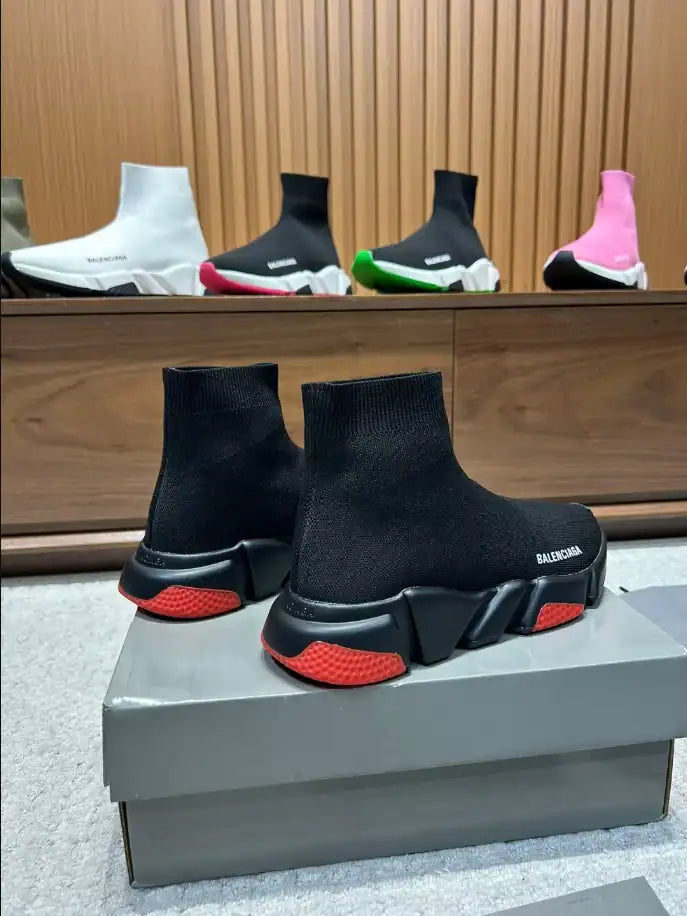 Balenciaga Speed Knit Sneakers - Black