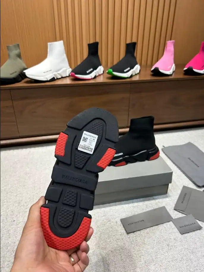 Balenciaga Speed Knit Sneakers - Black