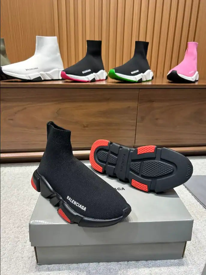 Balenciaga Speed Knit Sneakers - Black