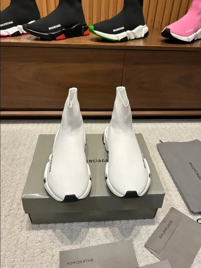 Balenciaga Speed Knit Sneakers - White