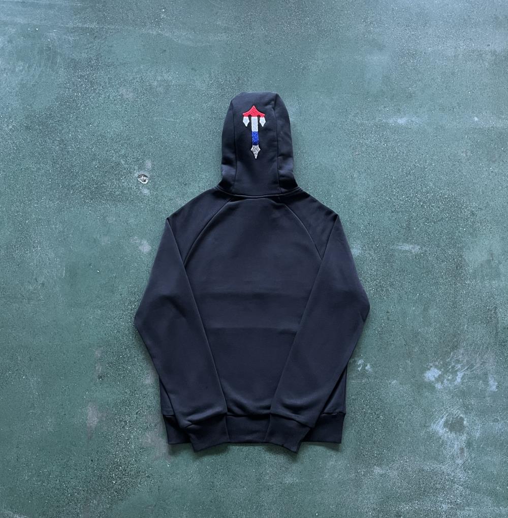 Trapstar Chenille Decoded 2.0 Revolution Tracksuit - Black/Grey