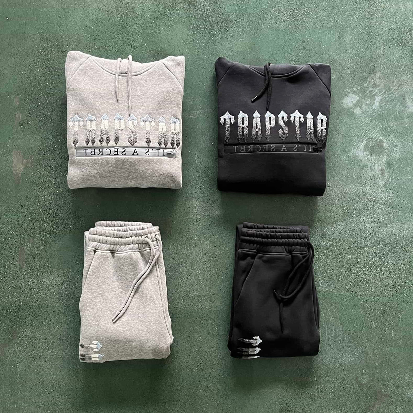 Trapstar Chenille Decoded 2.0 Tracksuit - Black/Grey
