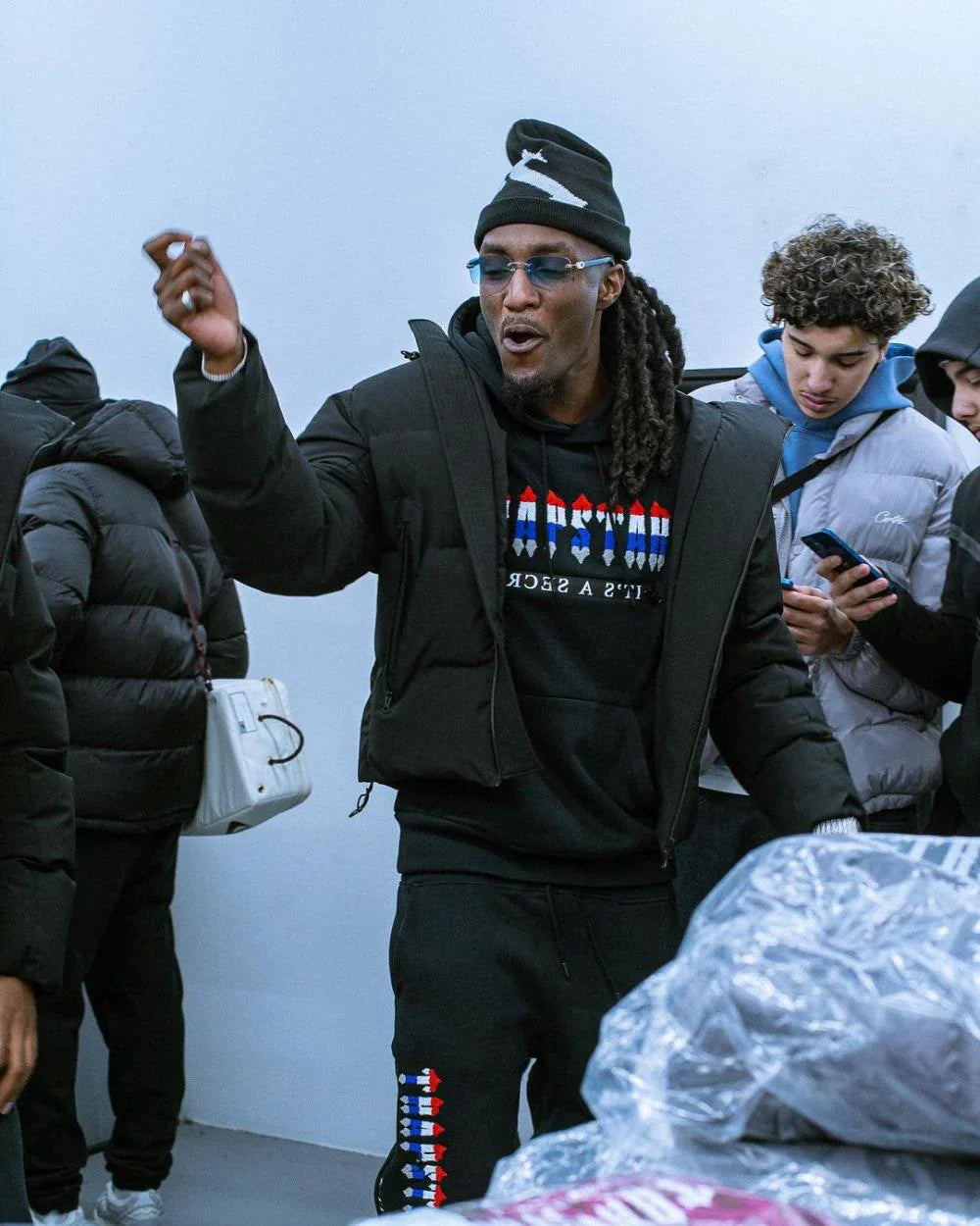 Trapstar Chenille Decoded 2.0 Revolution Tracksuit - Black/Grey
