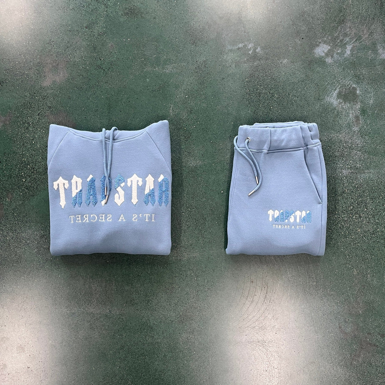 Trapstar Chenille Decoded Tracksuit - Citadel/White