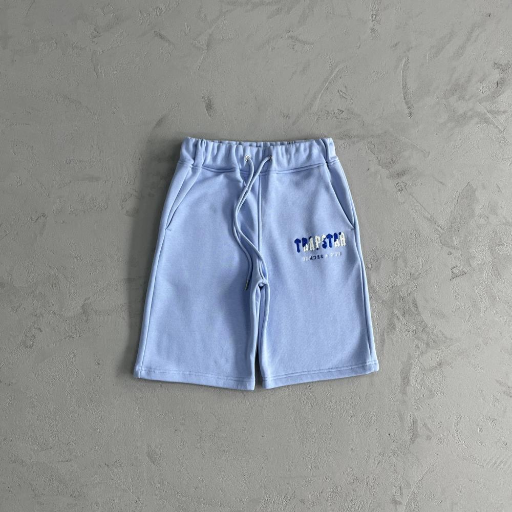 Trapstar Chenille Decoded Short Set - Blue