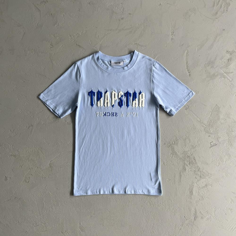 Trapstar Chenille Decoded Short Set - Blue