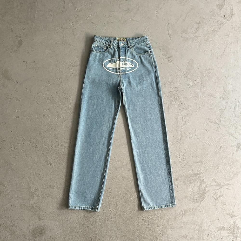 CORTEIZ Island Baggy Jeans - Light Blue