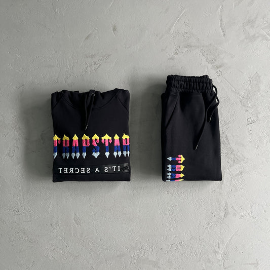 Trapstar Chenille Decoded 2.0 Tracksuit - Black/Rainbow