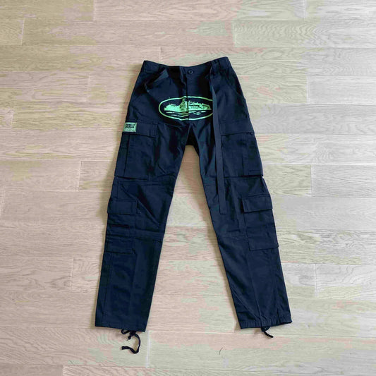 CORTEIZ Island Cargo Pants - Black/Green