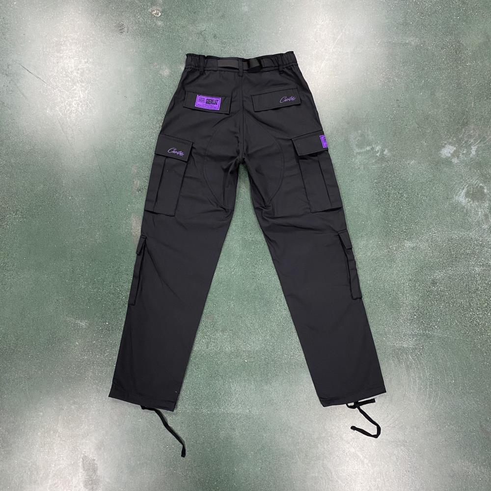 CORTEIZ Island Cargo Pants - Black/Purple