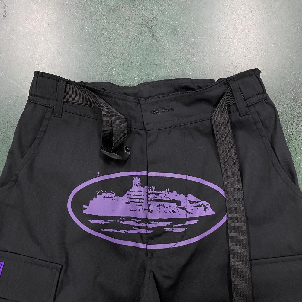 CORTEIZ Island Cargo Pants - Black/Purple