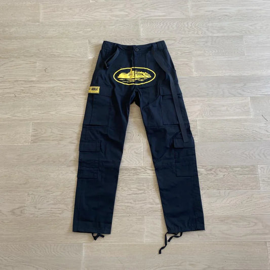 CORTEIZ Island Cargo Pants - Black/Yellow