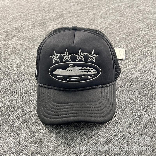 CORTEIZ Embroidery R\Trucker Cap - Black