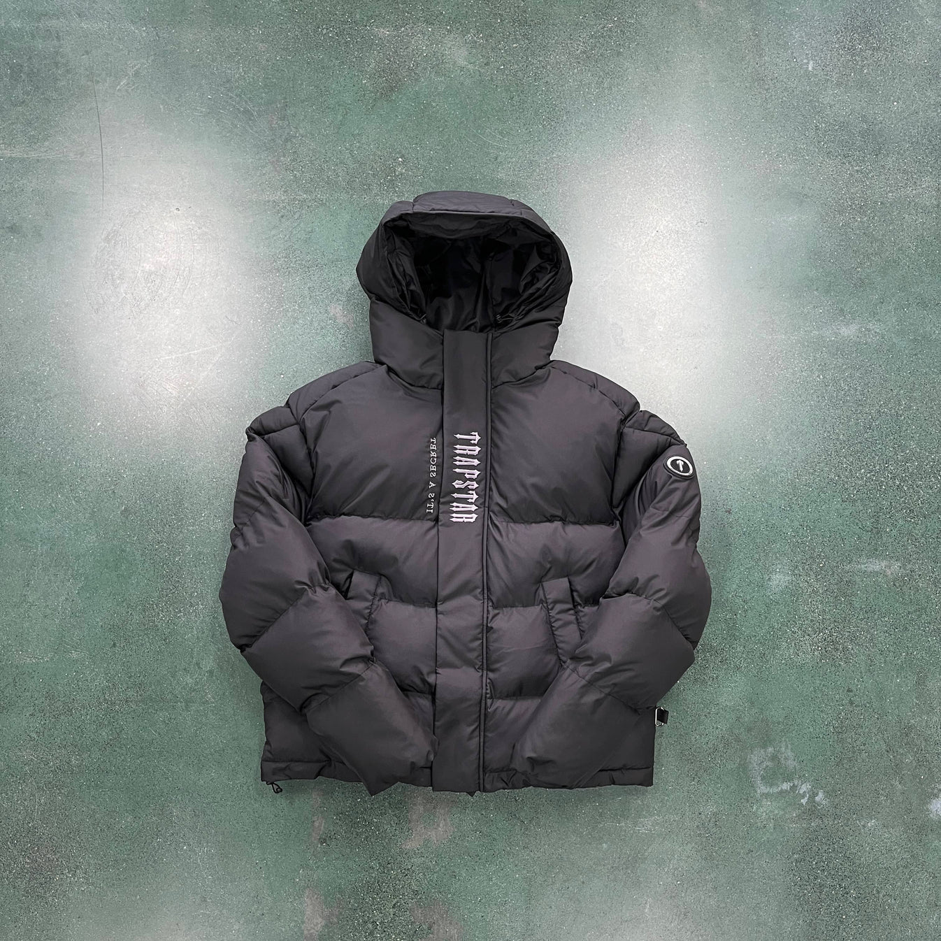 Trapstar Decoded Hooded Puffer 2.0 Jacket - Black