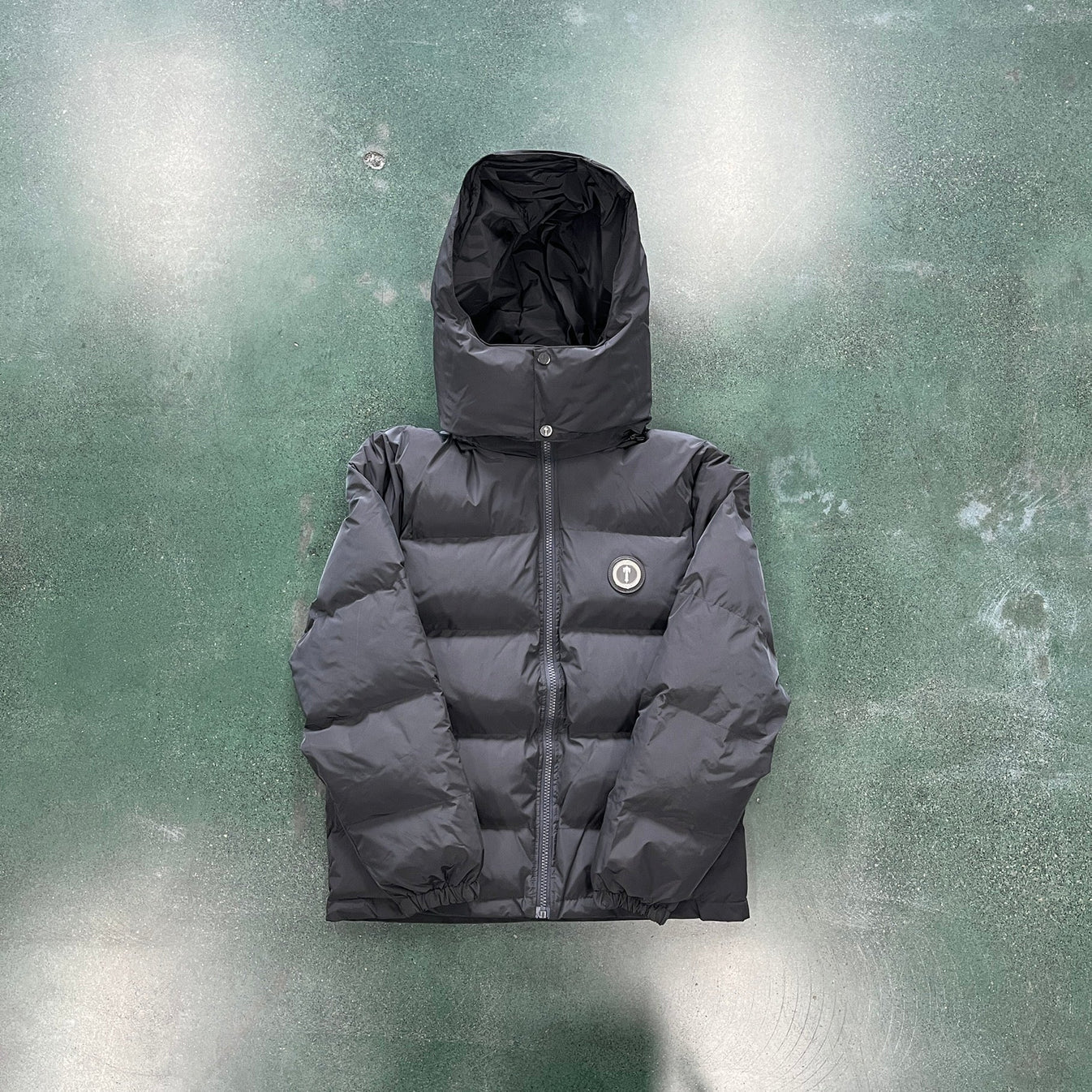 Trapstar Detachable Hooded Puffer Jacket - Stone