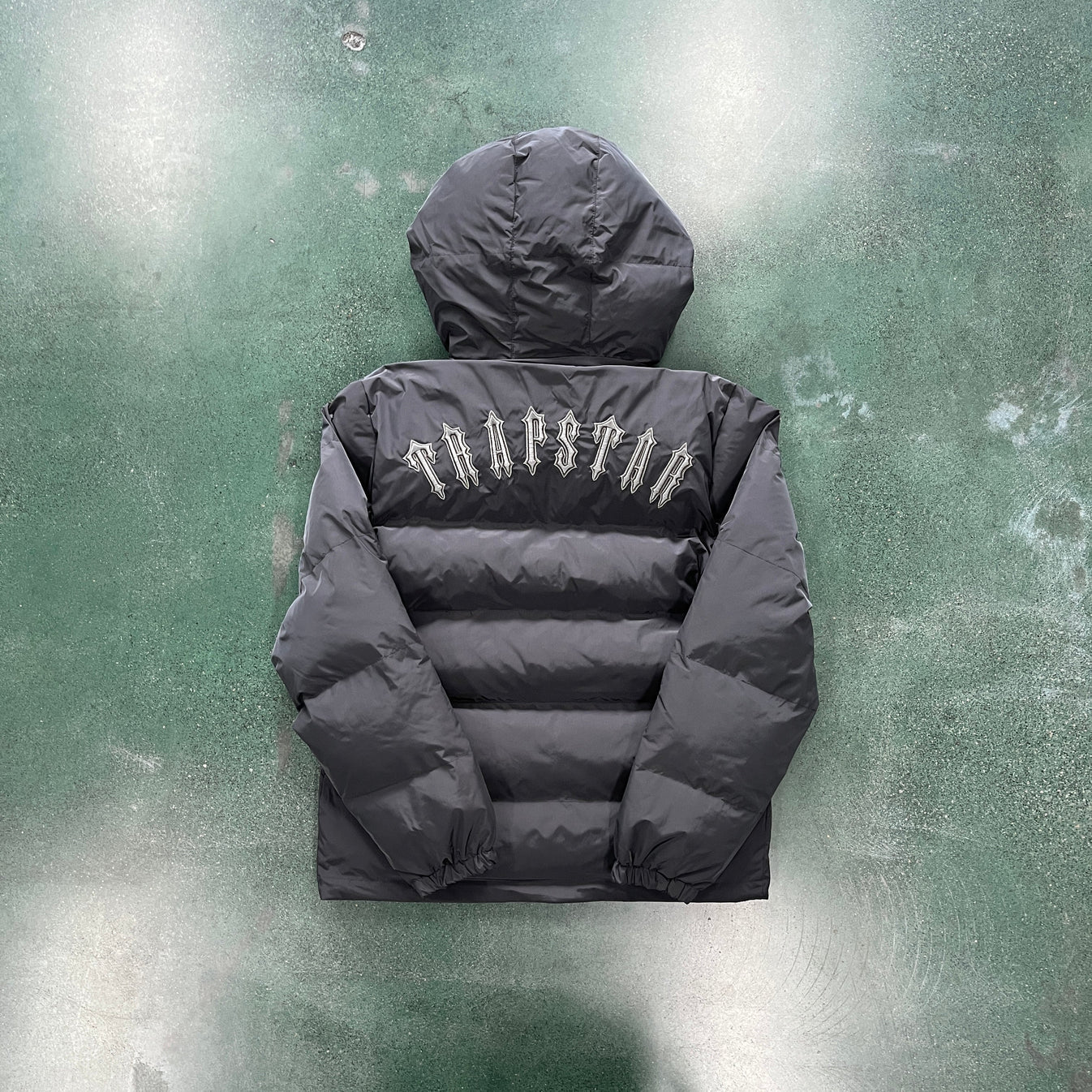 Trapstar Detachable Hooded Puffer Jacket - Stone