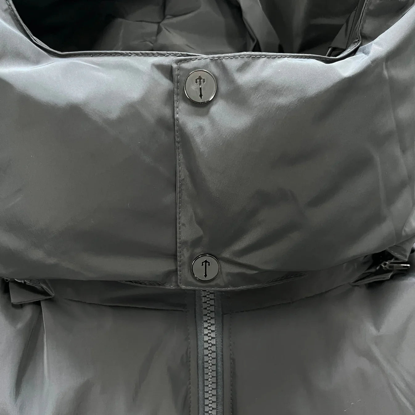 Trapstar Detachable Hooded Puffer Jacket - Stone