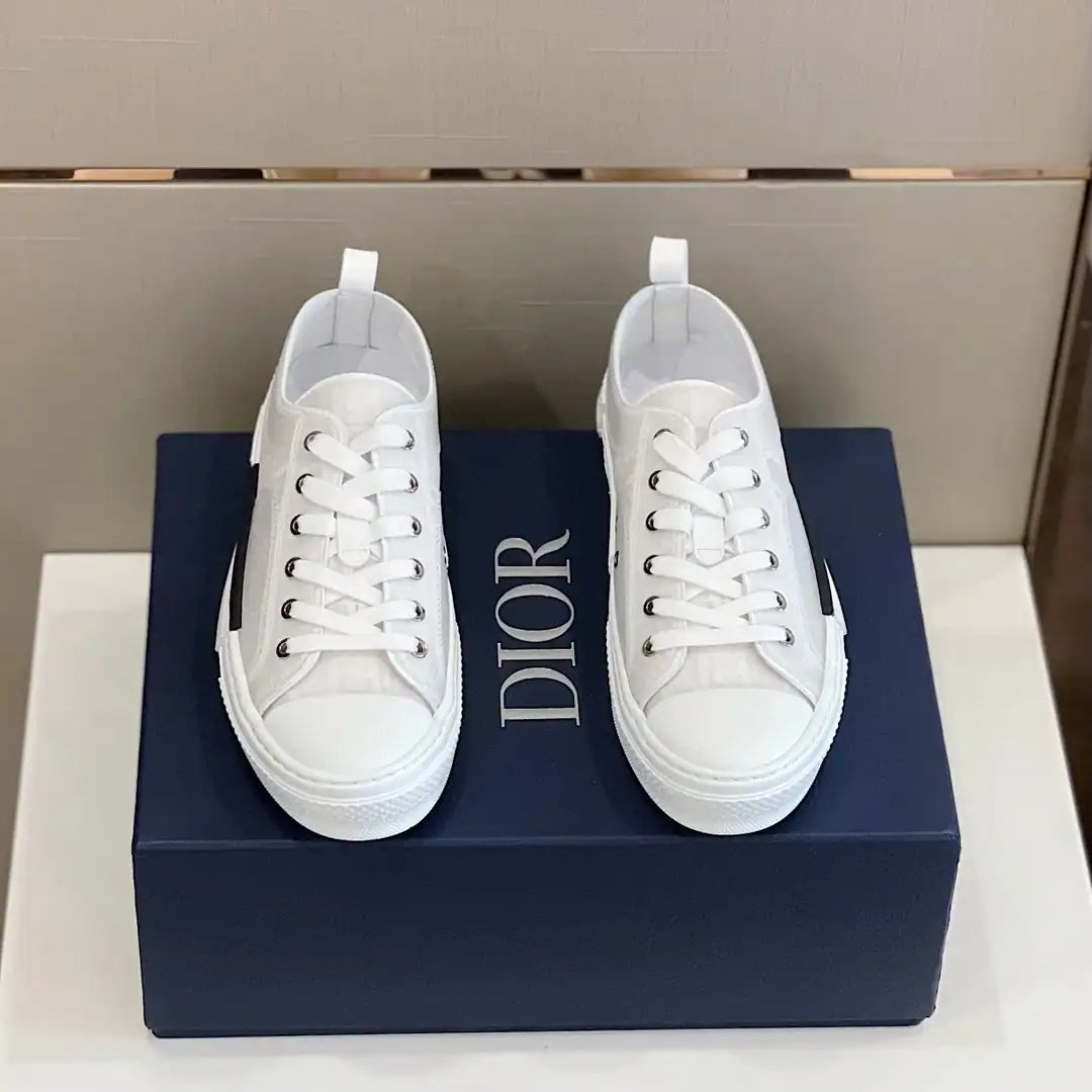 Dior B23 Low-Top Shoes - White