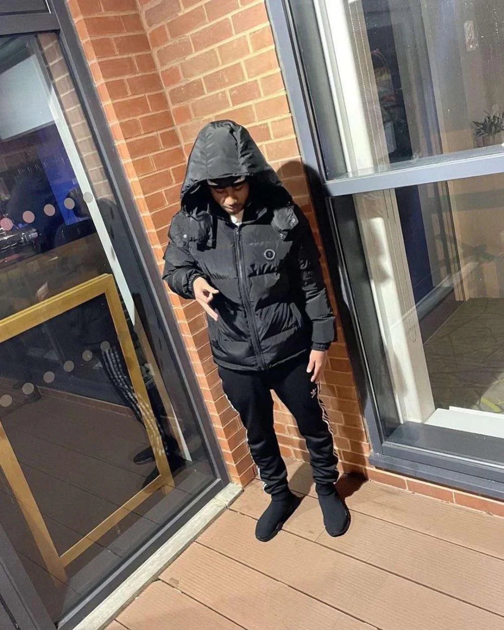 Trapstar Irongate Detachable Hood Jacket - Dark Metal Buckle