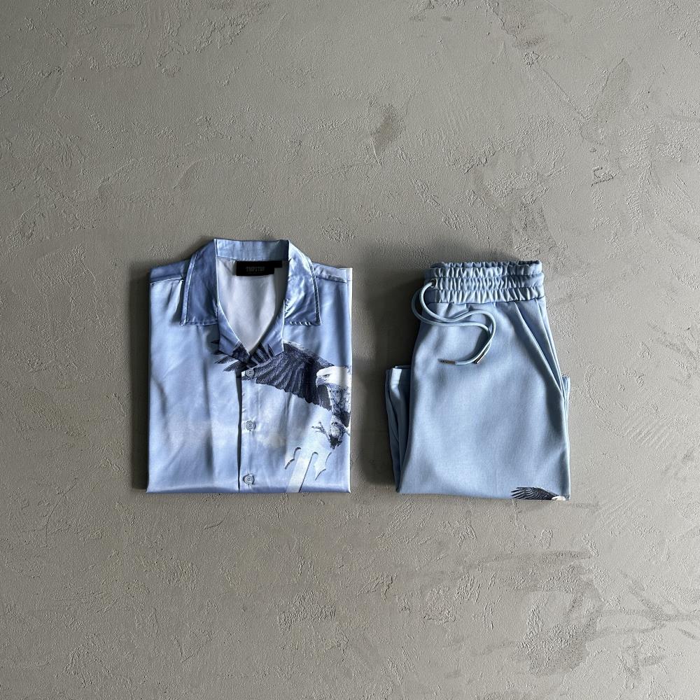 Trapstar Eagle Short Set - Sky Blue
