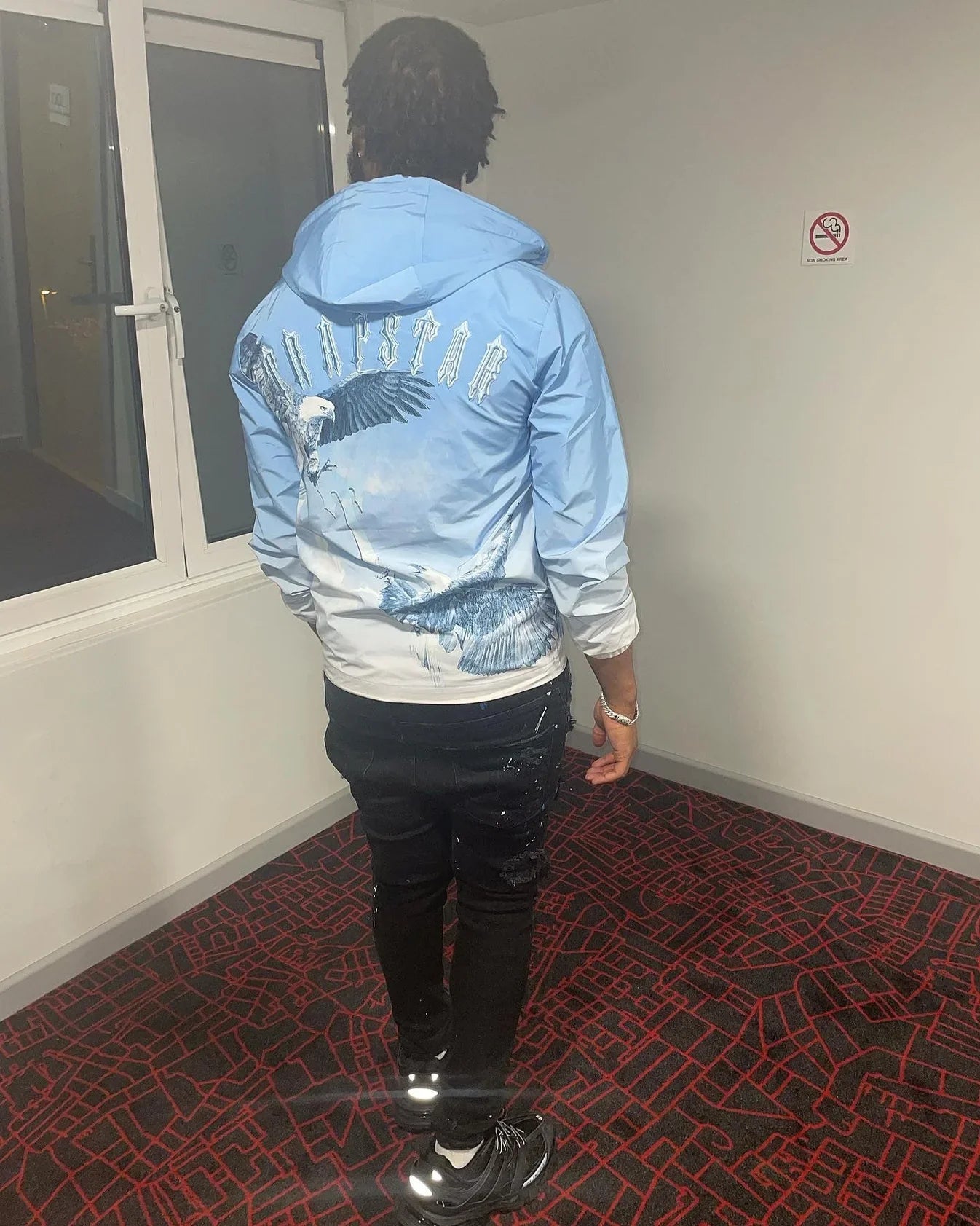 Trapstar Eagle Zip Windbreaker - Sky Blue