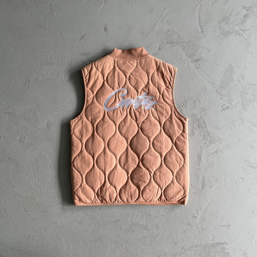 CORTEIZ Guerillaz Lightweight Quilted Vest - Pink