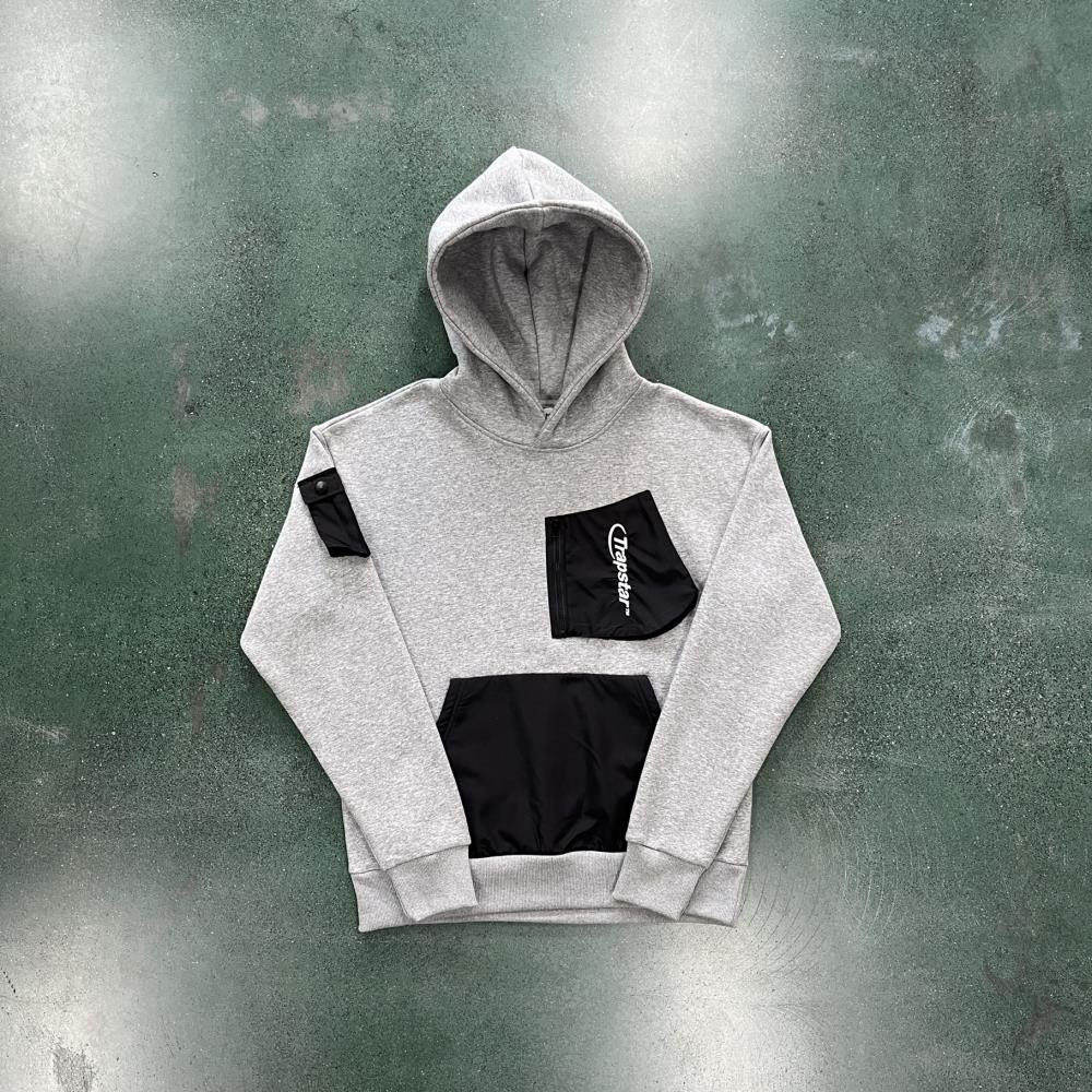 Trapstar Hyperdrive Pocket Tracksuit - Black/Grey