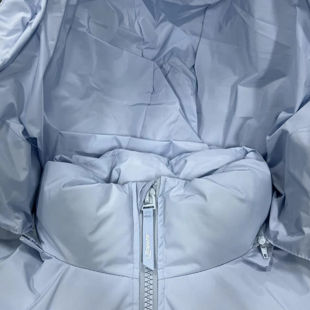 Trapstar Hyperdrive Detachable Hooded Puffer Jacket - Ice Blue