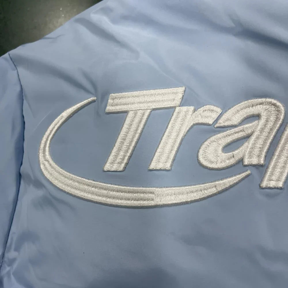 Trapstar Hyperdrive Detachable Hooded Puffer Jacket - Ice Blue