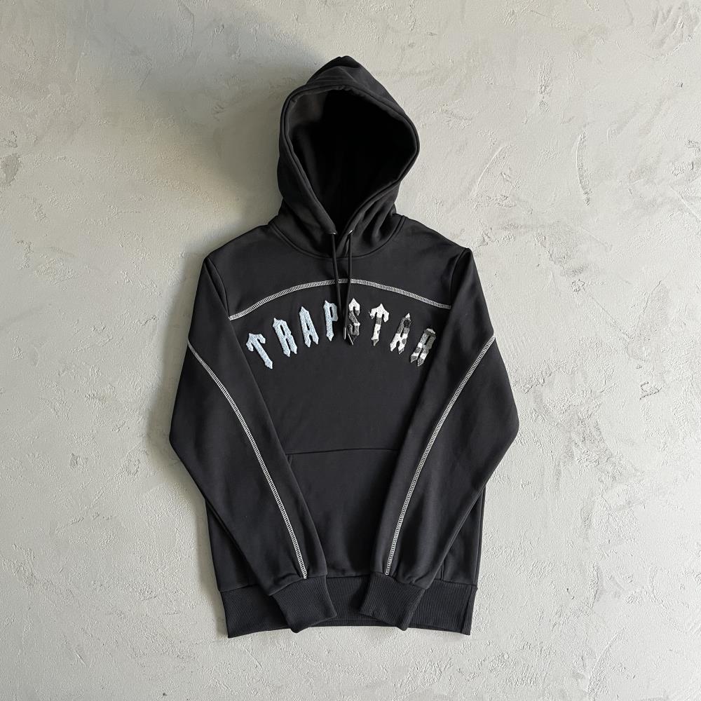 Trapstar Irongate Chenille Arch Tracksuit - Black/Grey/Blue