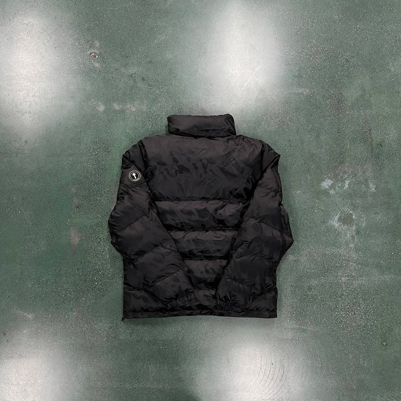 Trapstar Irongate T Jacquard Puffer Jacket - Black/Blue