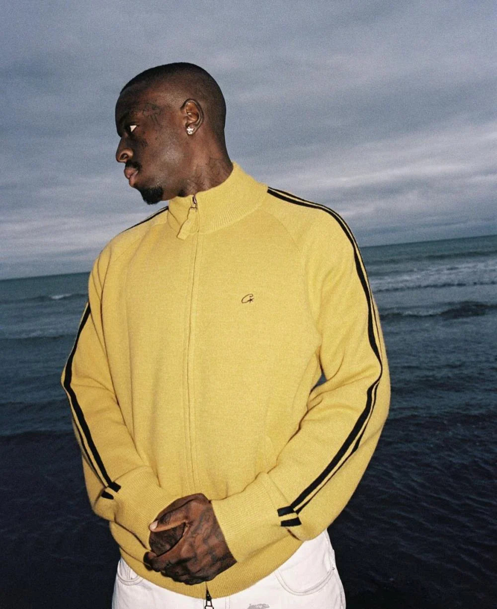 CORTEIZ Knit Zip-Up Fleece - Yellow