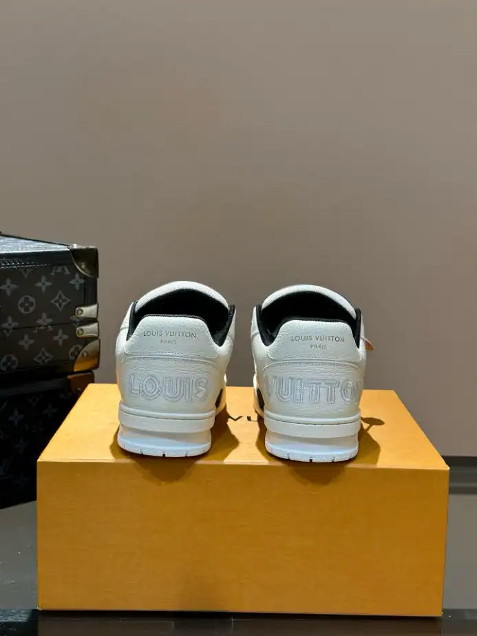 LV Trainer Sneakers - Black/White