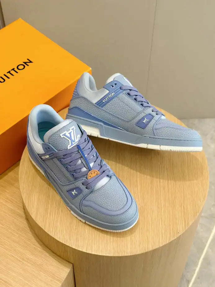 LV Trainer Sneakers - Blue