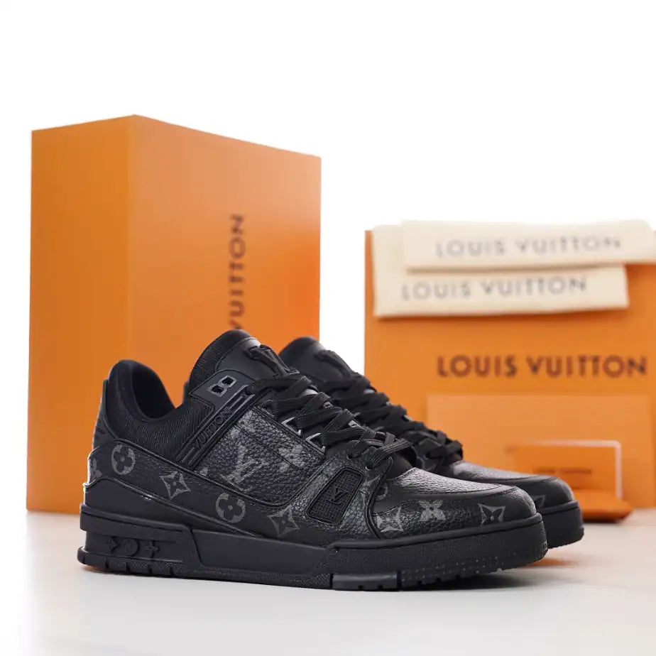 LV Trainer Sneakers - Black
