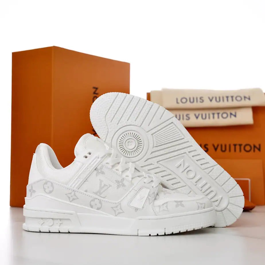 LV Trainer Sneakers - White
