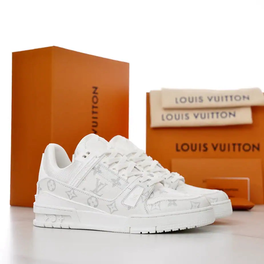 LV Trainer Sneakers - White