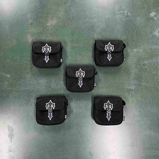 Trapstar Messenger Bag 1.0 - Black/Purple