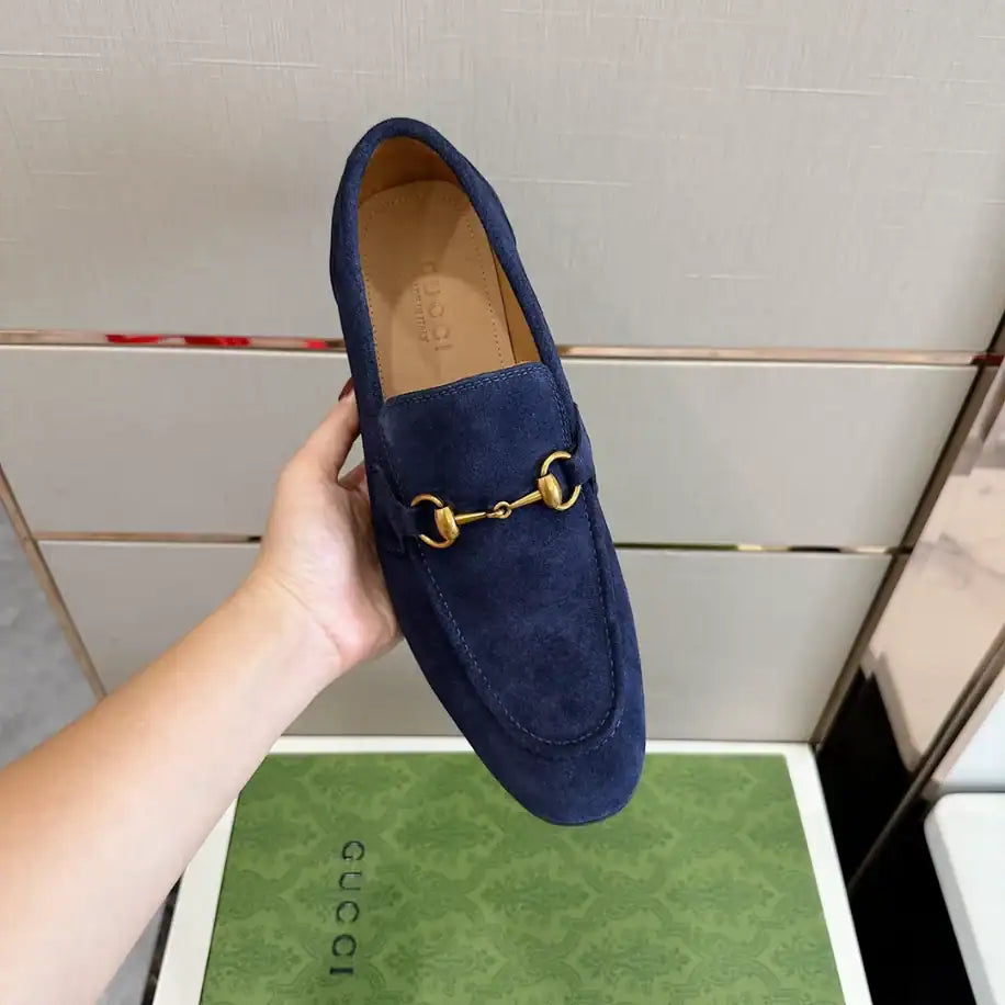 Gucci Jordaan Loafers - Navy