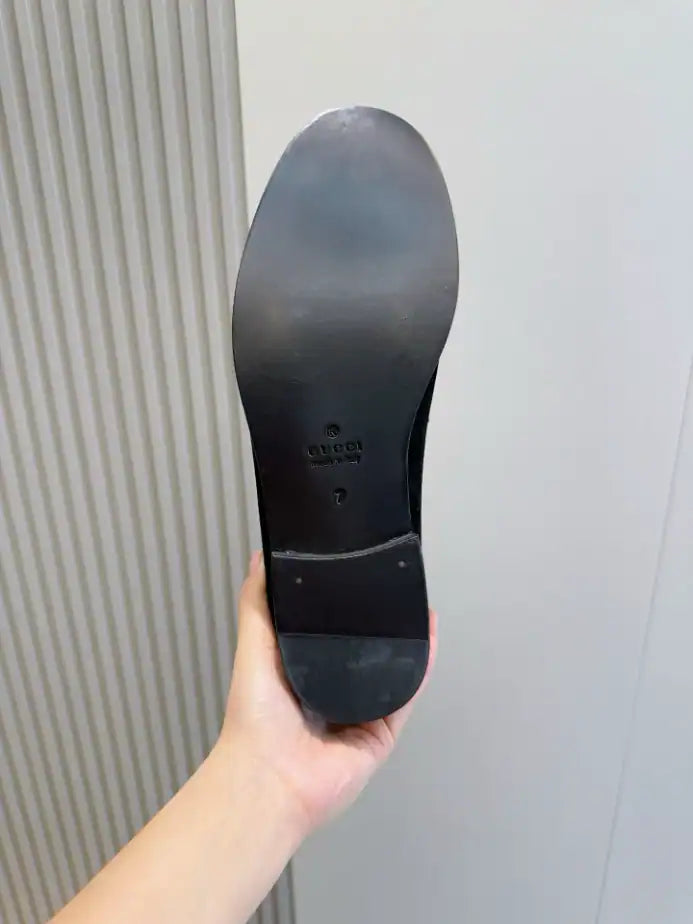 Gucci GG Gold Loafers - Brown