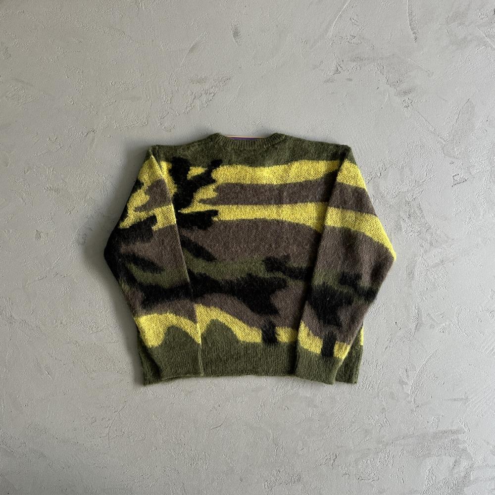 CORTEIZ More Hair Knit Sweater - Green Camo