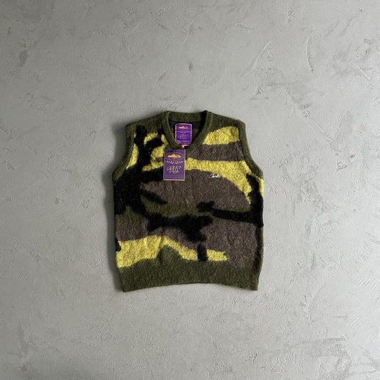 CORTEIZ More Hair Knit Vest - Green Camo