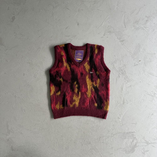 CORTEIZ More Hair Knit Vest - Red Camo