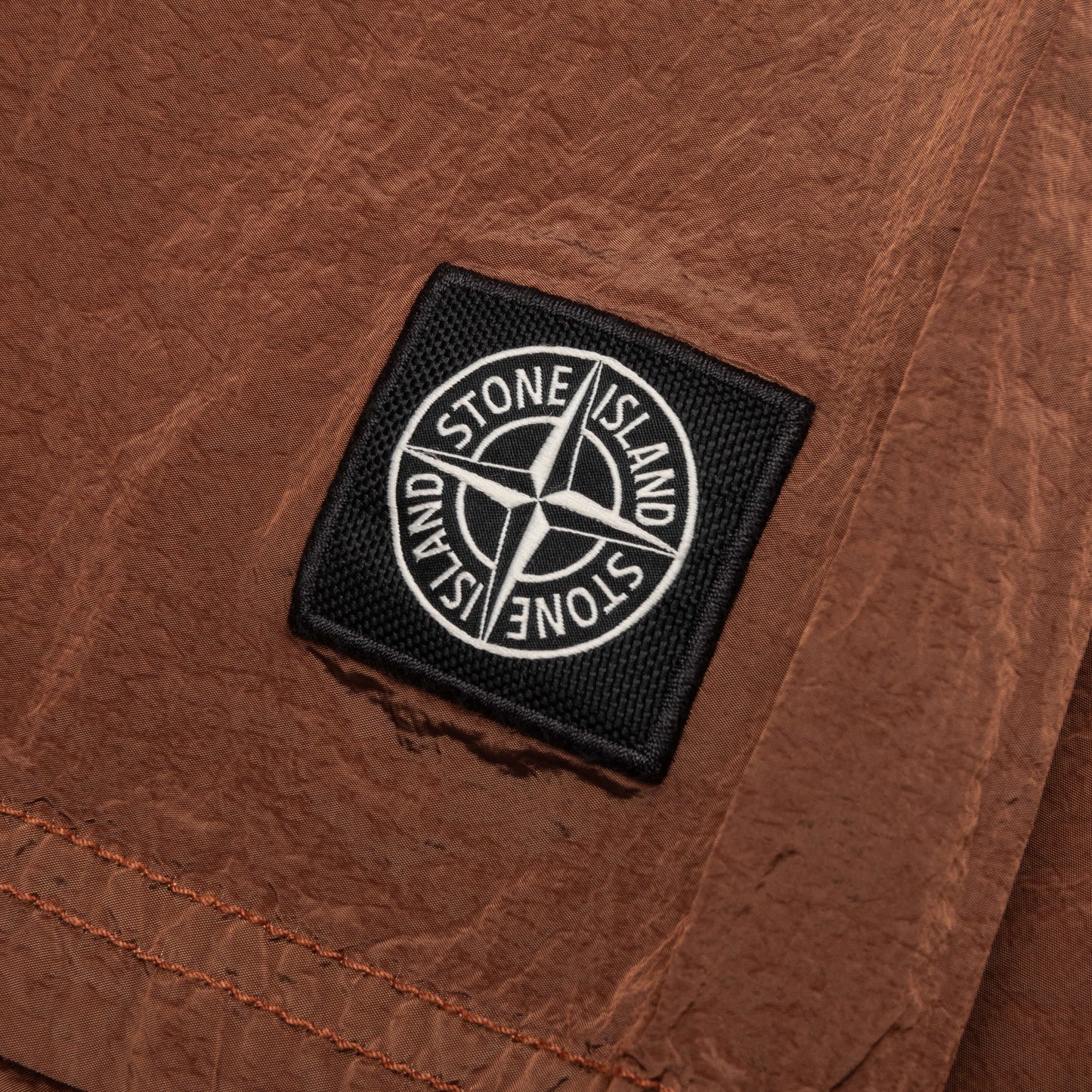 Stone Island Nylon Metal Regular Fit Shorts - Rust